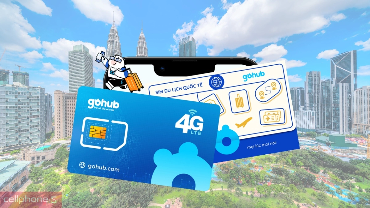 Tốc độ eSIM du lịch Gohub Singapore, Malaysia, Indonesia 3GB 5 ngày