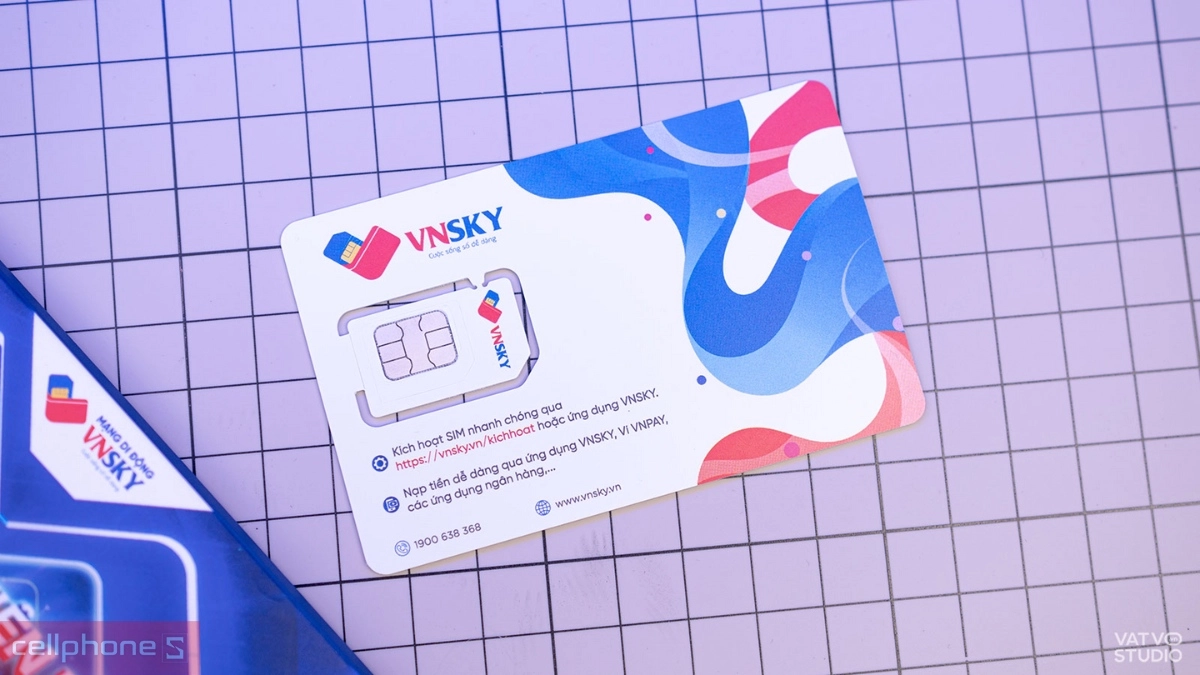 Dung lượng Sim 4G Vnsky 6T5G119 9GB/ngày
