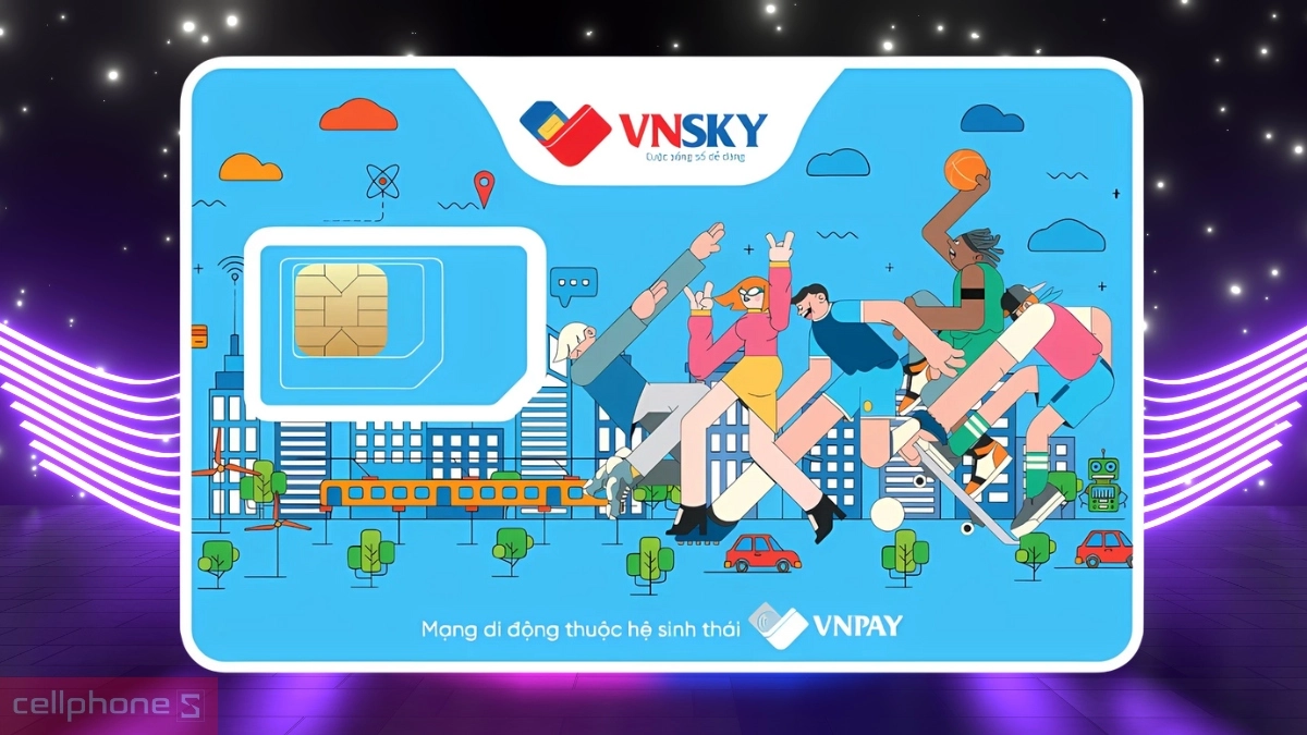 Sim 5G VNSKY 5G109 8GB ngày free 6 tháng - Data lớn, truy cập Internet mượt mà