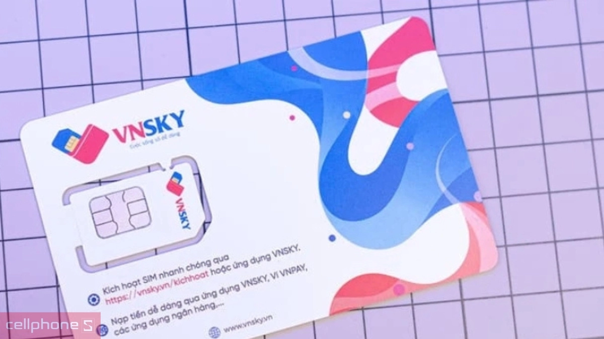 SIM 5G VNSKY 5G119 9GB/Ngày - Truy cập nhanh chóng và dung lượng lớn
