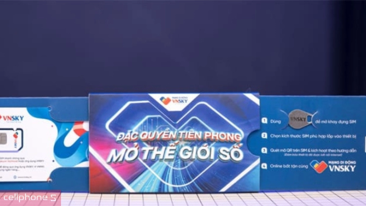 SIM 5G VNSKY 5G119 9GB/Ngày - Truy cập nhanh chóng và dung lượng lớn