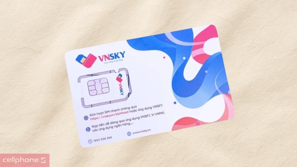 Tặng thêm 1GB data mỗi ngày Sim 5G VNSKY 5G79 3GB/ngày Free 1 tháng