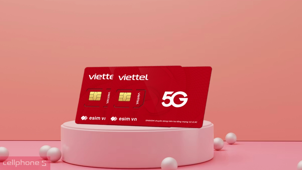 Dung lượng sim 5G Viettel 5G180B_SUB 6GB/ngày chỉ có Esim