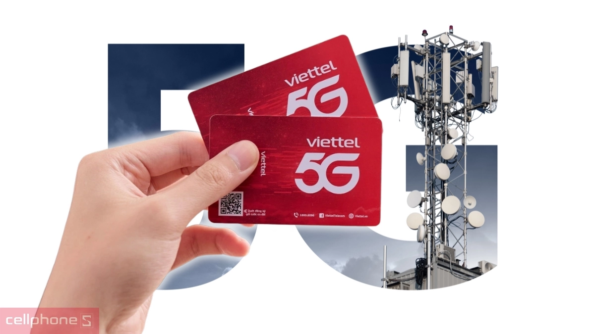 Tiện ích sim 5G Viettel 5G180B_SUB 6GB/ngày chỉ có Esim