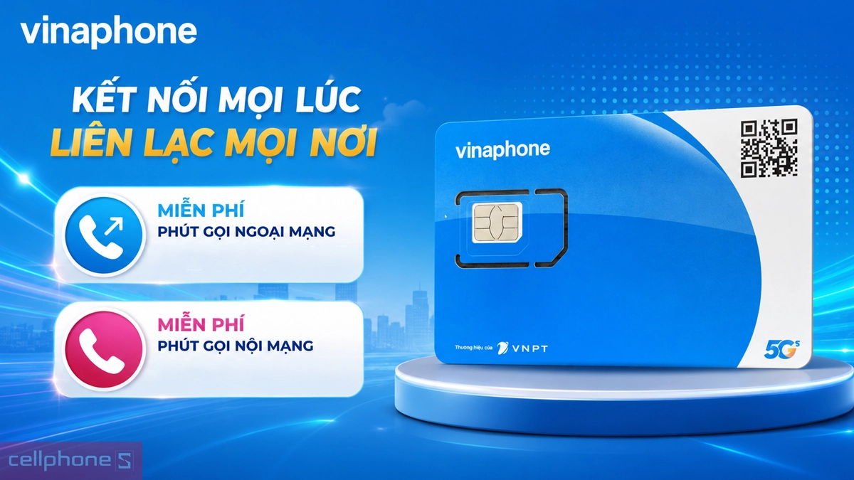 Các gói Sim Vinaphone 6GB mỗi ngày đi kèm ưu đãi data, gọi thoại và SMS