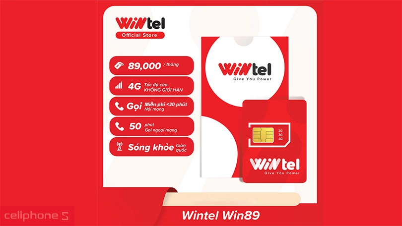 Sim 4G Wintel WIN89