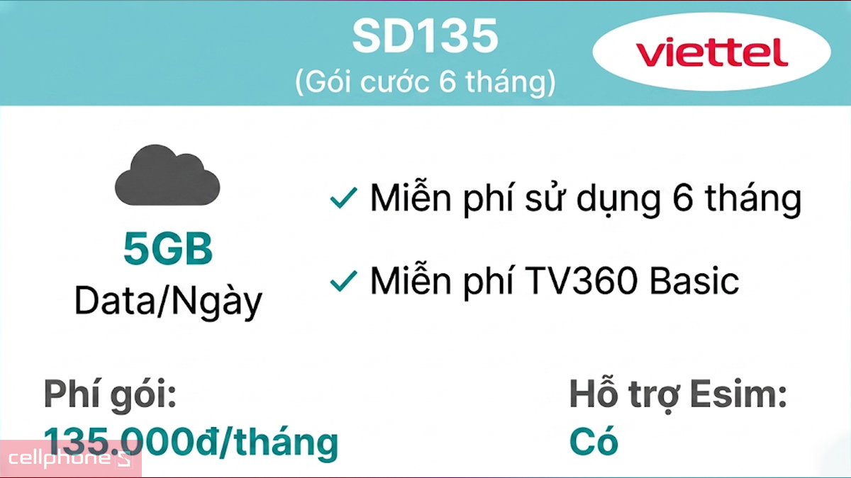 SIM điện thoại data 6 tháng