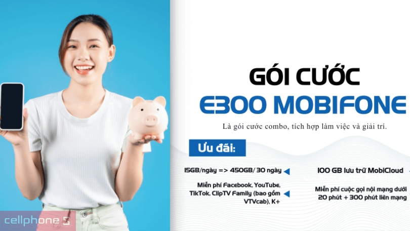 Các ưu đãi sử dụng đi kèm của Sim 4G Mobifone E300 15GB/ngày