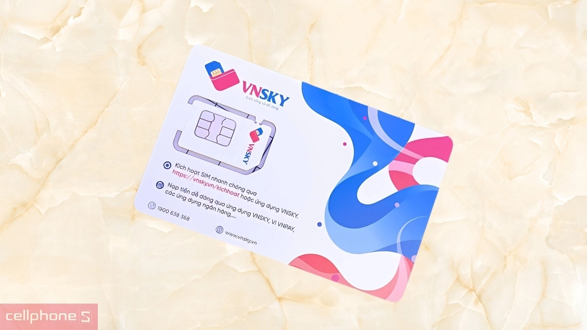 Hỗ trợ esim của sim 5G VNSKY 5G89 5G/ngày Free 12 tháng
