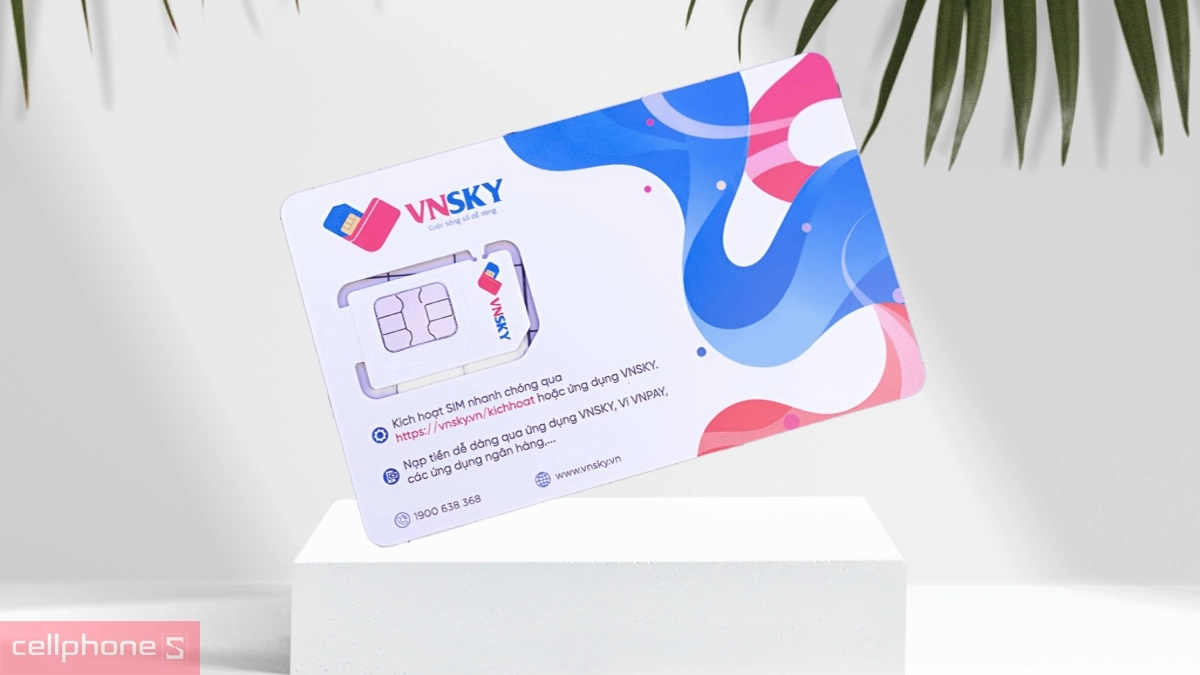 Khả năng hỗ trợ eSim của Sim 5G VNSKY 5G99 6GB/Ngày Free 6 tháng