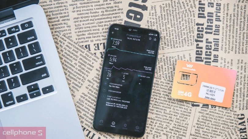 Tốc độ truyền tải sim nhanh