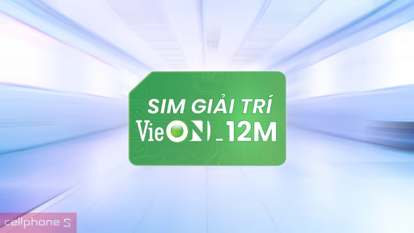 Sim Data 4G Vietnamobile VieON 10GB/ngày 12 tháng