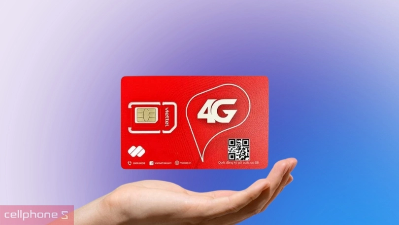 Sim 4G Viettel 6SD125T 10Gb/ngày - Dung lượng data khủng, thời gian sử dụng dài