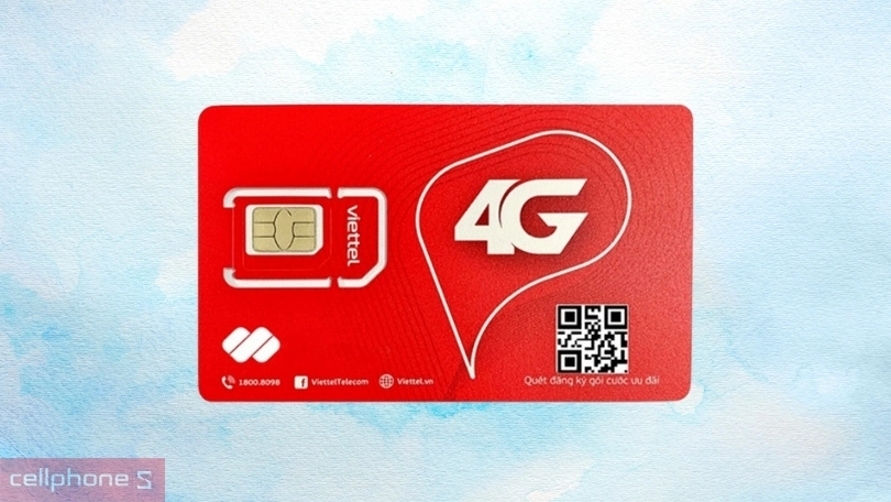 Sim 4G Viettel 12MXH150 - Thoải mái truy cập Internet tốc độ cao ổn định với lượng data khủng