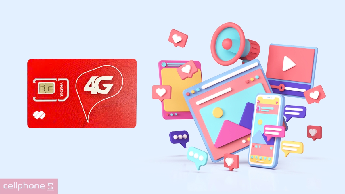 SIM data Viettel 4G 12MXH100