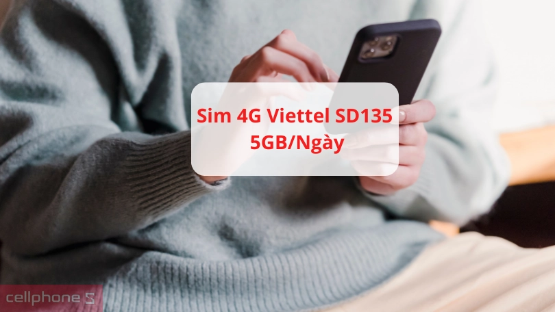 Sim 4G Viettel SD135 5GB/Ngày - free 12 tháng