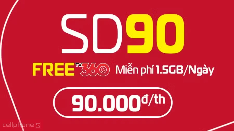 Data Sim 4G Viettel SD90 1.5GB/ngày