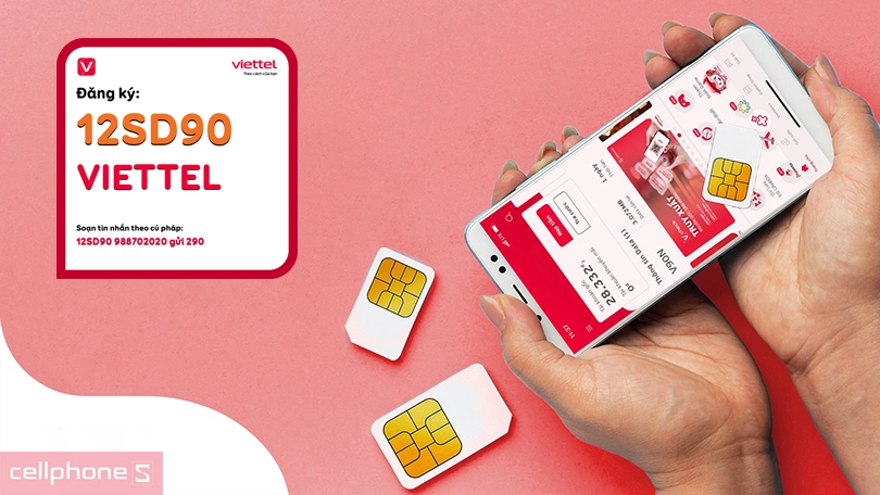Data Sim 4G Viettel SD90 1.5GB/Ngày Free 12 tháng