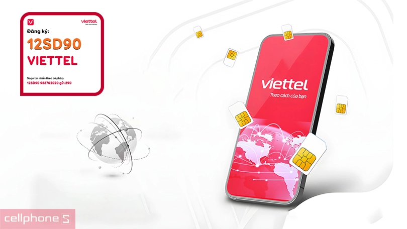 Sim 4G Viettel SD90 1.5GB/Ngày Free 12 tháng