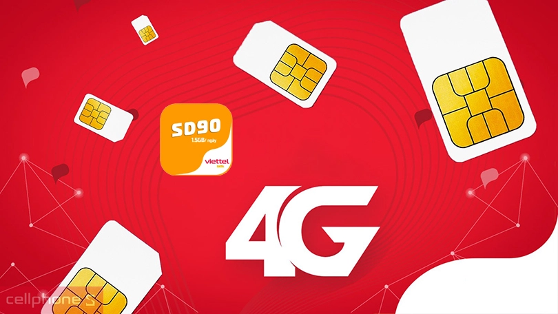 Quản lý Sim 4G Viettel SD90 1.5GB/ngày free 6 tháng