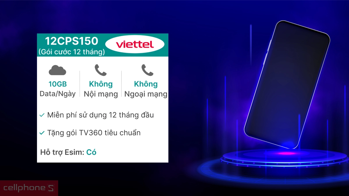 Thời gian sử dụng miễn phí lên đến 12 tháng