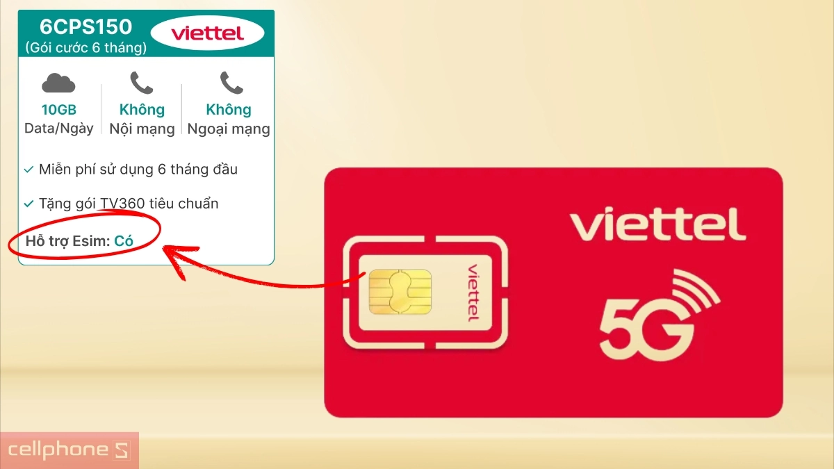 Hỗ trợ eSIM hiện đại, dễ dàng kích hoạt