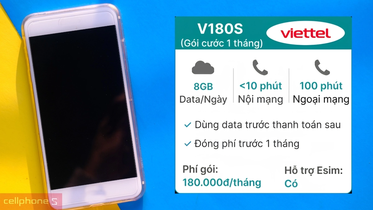 Giải pháp kết nối internet tốc độ cao của Sim trả sau Viettel 5G V180S 8GB/ngày đóng phí 1 tháng