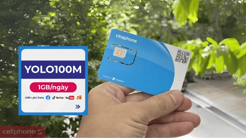Sim 4G Vinaphone 3YOLO100 1GB/ngày (3 tháng)- Tốc độ truy cập mạng nhanh