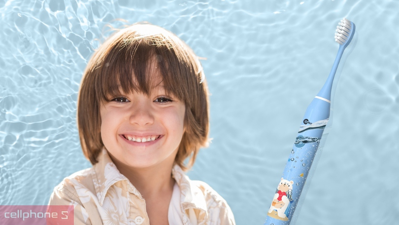 Chế độ chải trên bàn chải đánh răng điện trẻ em Coclear CT6602