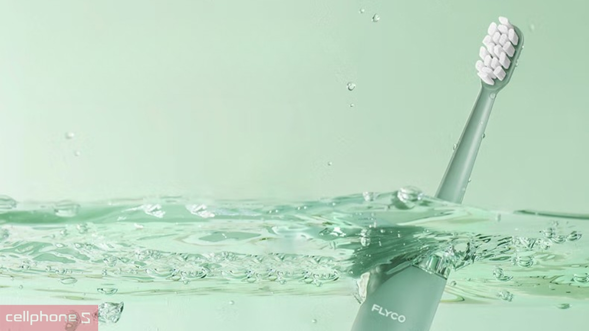 Bàn chải điện Flyco sở hữu khả năng kháng nước