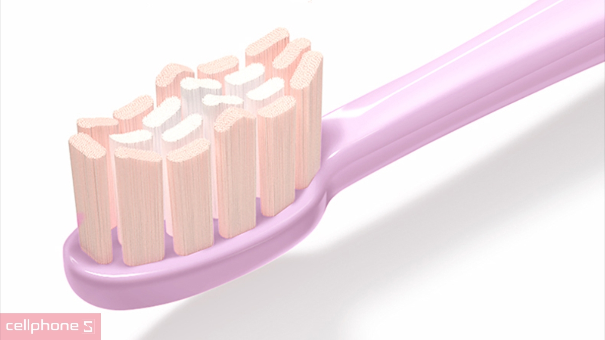 Lông bàn chải mềm mại, khả năng len lỏi tốt