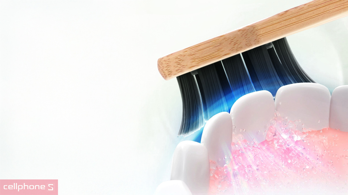 Bàn chải điện Magic B-24 được trang bị viên pin dung lượng 500mAh