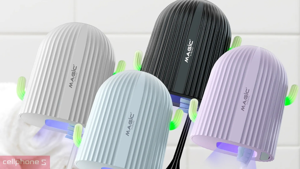 Máy khử trùng đầu bàn chải Magic B-10 - Diệt khuẩn hiệu quả với tia UV-C
