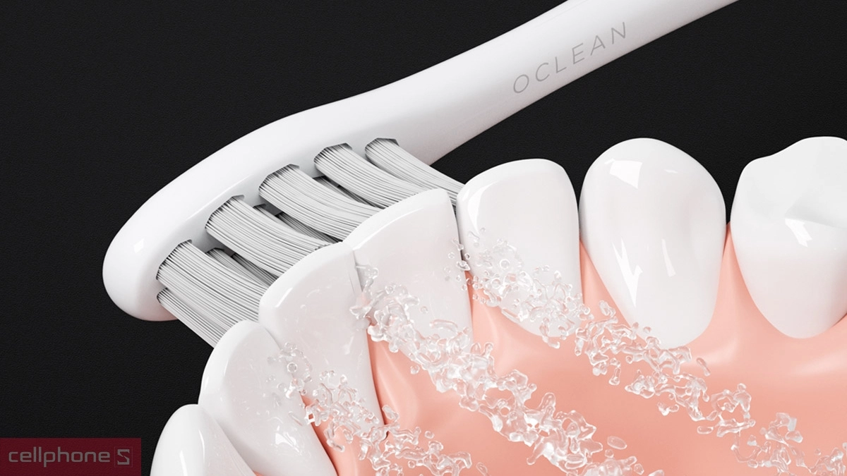Bàn chải điện Oclean giúp cải thiện thói quen đánh răng