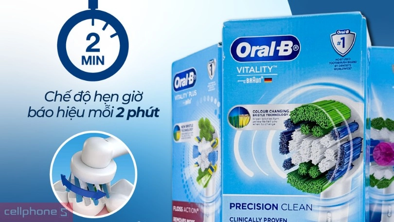 Bàn chải điện Oral B có tính năng gì nổi bật?