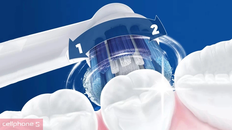 Bàn chải điện Oral-B Pro 2 D501.513 - Thiết kế thông minh, làm sạch hiệu quả