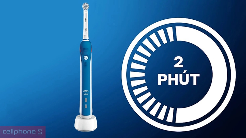 Bàn chải điện Oral-B Pro 2 D501.513 - Thiết kế thông minh, làm sạch hiệu quả