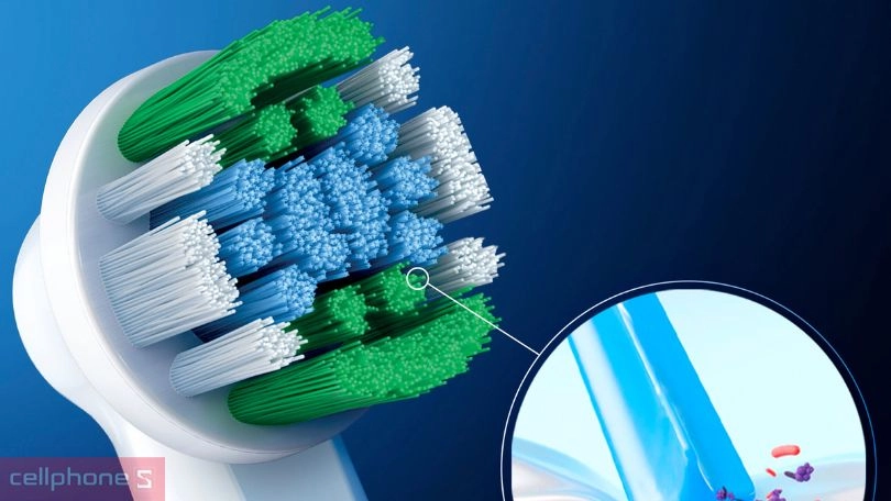 Thiết kế đầu bàn chải điện Oral-B Vitality Deep Clean