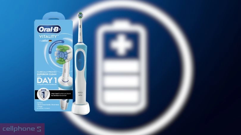 Pin và thời lượng sử dụng của bàn chải điện Oral-B Vitality Deep Clean