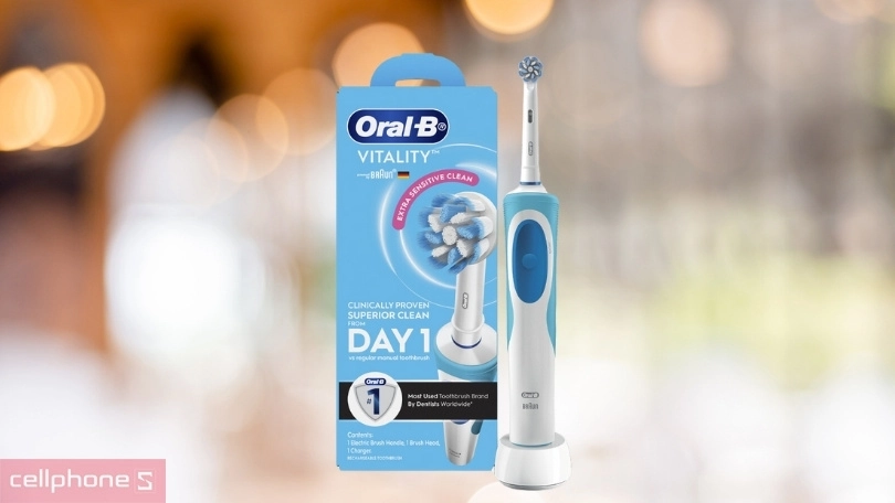 Pin của bàn chải điện Oral-B Vitality Extra Sensitive Clean