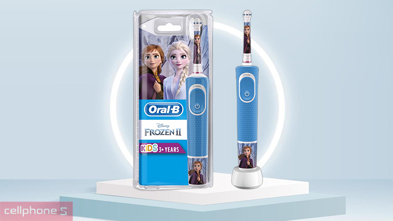 Bàn chải điện trẻ em Oral-B Pro D100 Disney Frozen - Tính năng hiện đại, làm sạch hiệu quả