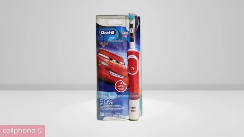 Bàn chải điện trẻ em Oral-B Vitality D12 Disney Cars - Chăm sóc răng miệng trẻ em toàn diện
