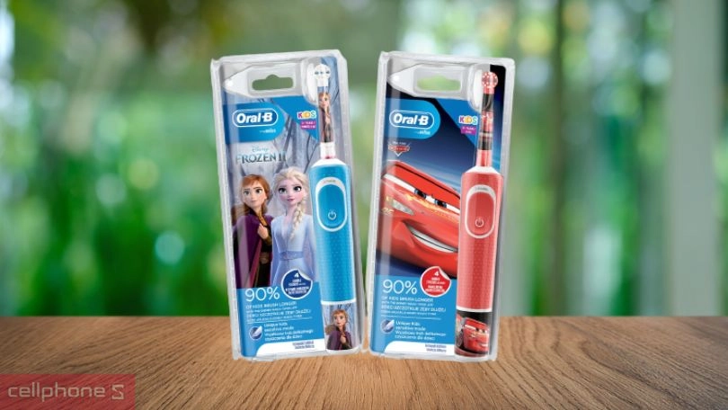 Bàn chải điện trẻ em Oral-B Vitality D12 Disney Cars - Chăm sóc răng miệng trẻ em toàn diện