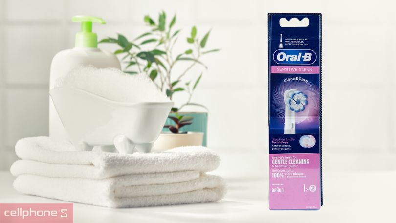 Đầu bàn chải điện Oral-B Ultrathin EB60 đầu bàn chải nhỏ, tròn, lông mềm mại