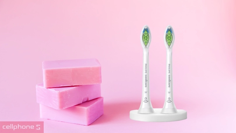 Đầu bàn chải điện Philips W2 HX6062/67 - Làm sạch sâu, loại bỏ vết ố hiệu quả