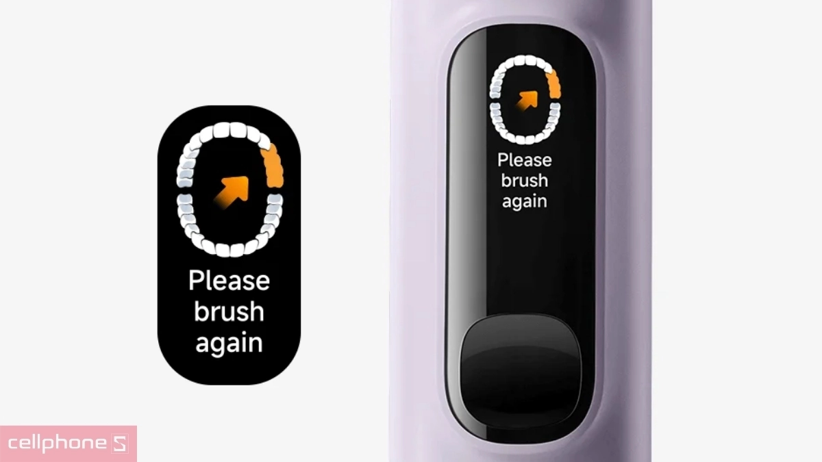 Bàn chải điện Xiaomi sở hữu hệ thống cảm biến thông minh