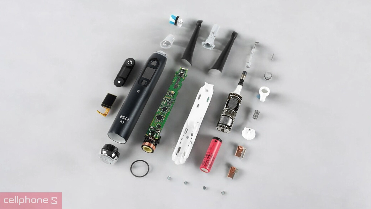 Cấu tạo của bàn chải điện