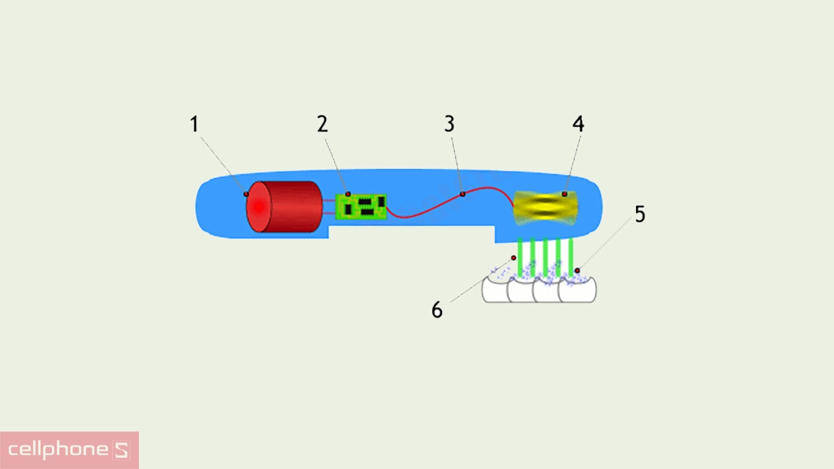Nguyên lý hoạt động của bàn chải điện