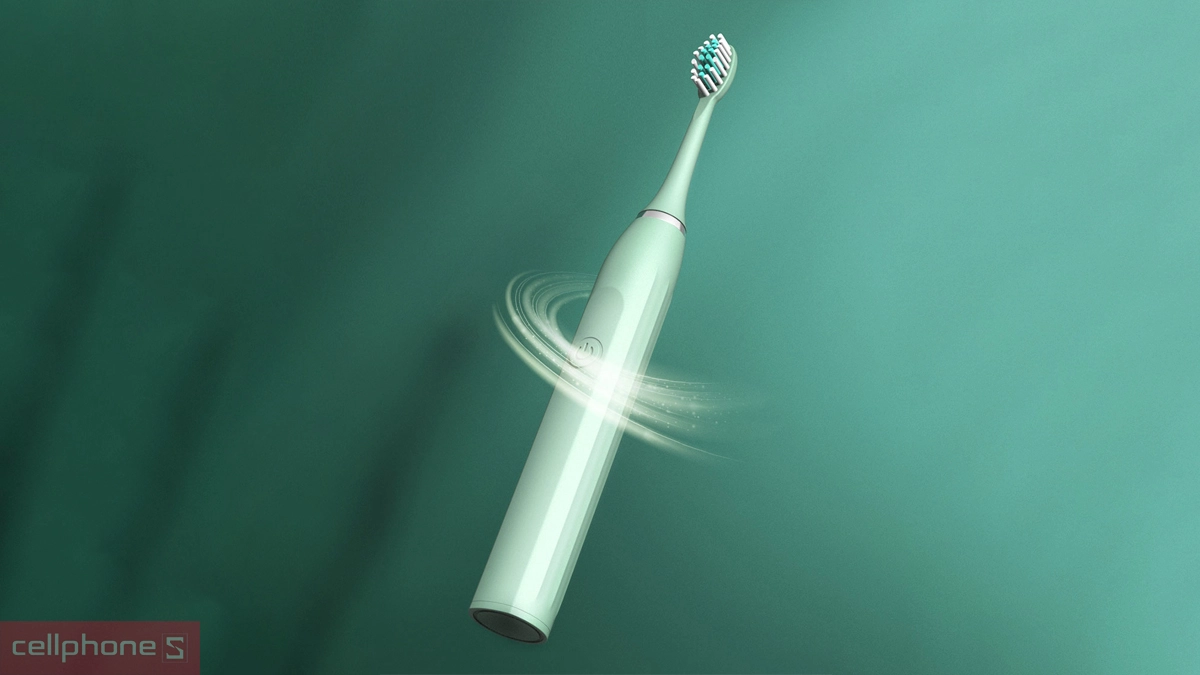 Bàn chải điện rung có sóng âm tần số cao