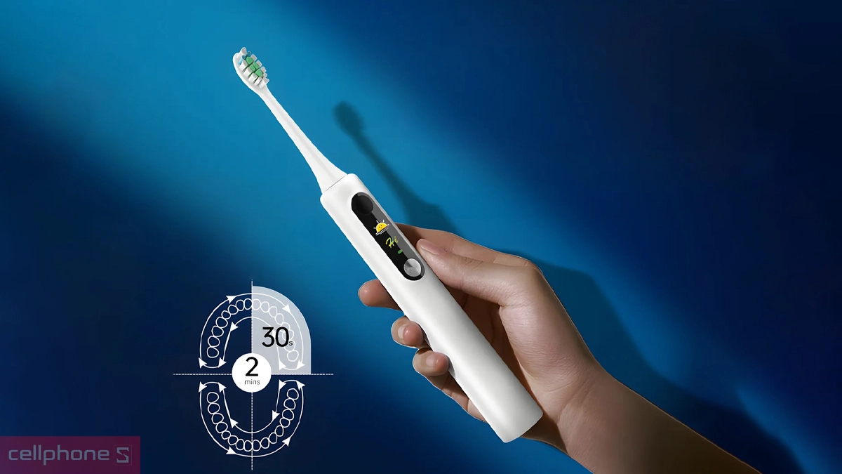 Bàn chải điện hẹn giờ 2 phút